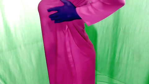 Indian shower girl takes a shower and has a massage