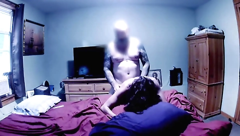 Interracial webcam video with brunette and her friend