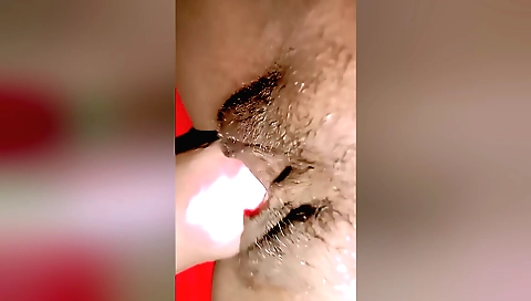 Indian wife fucks her husbands and wife with homemade porn