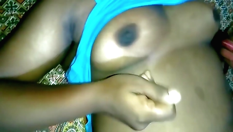 Hot brunette milf in sexy lingerie filming solo porn