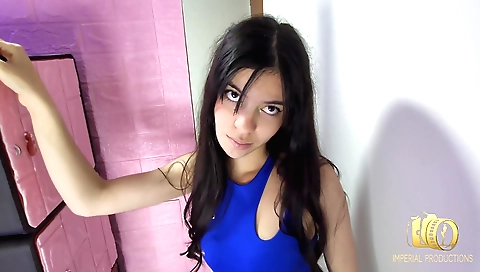 Indian babe in a grey blazer gets her boyfriend's attention