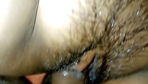 Indian babe in a tight bondage pose is getting a blowjob