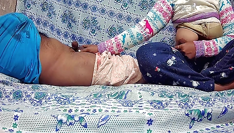 Indian girl in her big tits and mouth is getting a handjob