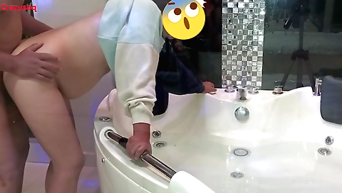 Indian brunette rides her husband's dick in her pussy