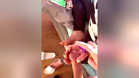 I suck a little big dick and then lick a little cock