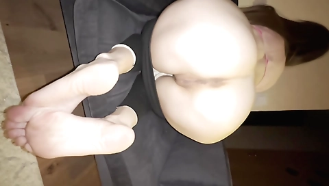 Sniff test old girl butthole smells after someone fuck her