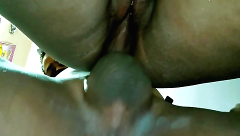 Hot amateur babe in a nice black dress getting fucked