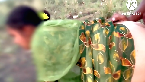 Very hot brunette amateur sex in the jungle scene 049