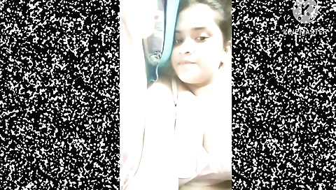 Sexy brunette indian solo girl is wearing stockings