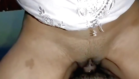 Indian amateur girl with bare ass and pussy in POV