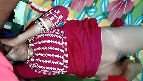 Hairy indian stepsister-inlaw training for threesome