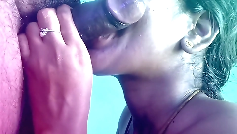 Indian slut in bikini deepthroat sex with a stranger 046