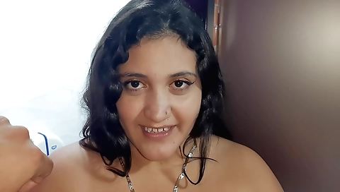 Neighbor Eats Neighbors Big Cock While Wife Is Away