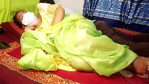 Hot indian chick with sexy dress fucks her stepson