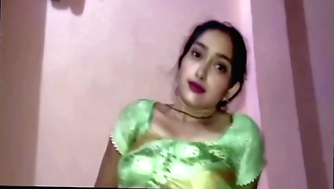 Busty indian amateur fucks with a big dick and takes it on
