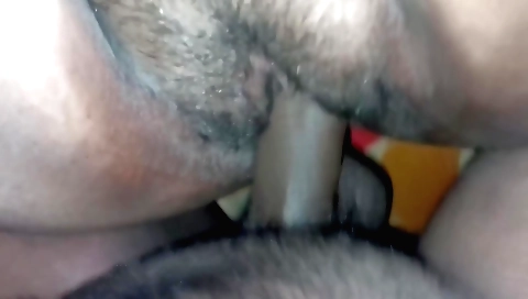 Hairy indian girl gets her boyfriend's dick in her pussy