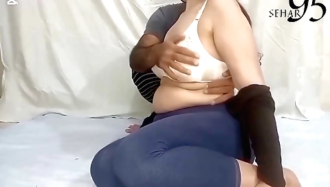 Indian amateur brunette with big boobs gets fucked hard