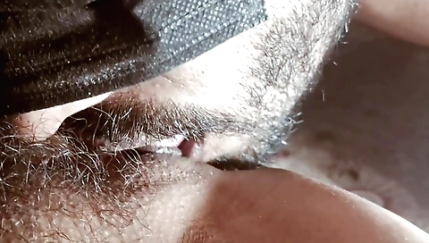 Indian babe with nice hairy cunny fucked in the middle