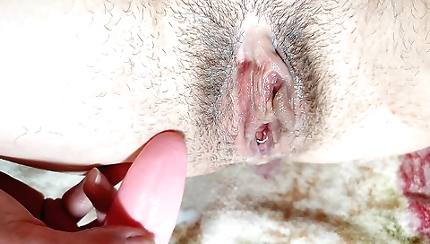 Horny indian girl shows her hairy pussy for your pleasure