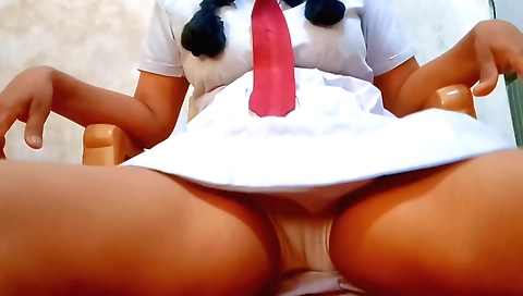 Sexy lady masturbates a lot and does masturbation with camera