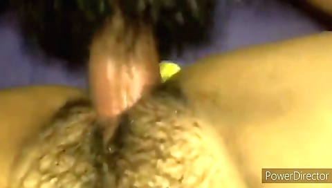 Hairy cunt with thick pussy got her wet cunt fucked