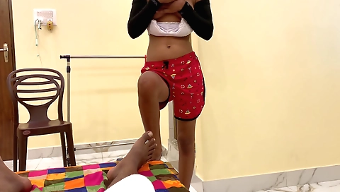 Indian girl making out on the bed and masturbating