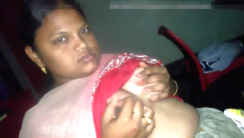 Indian girl in a t-shirt sucks and fucks her husband
