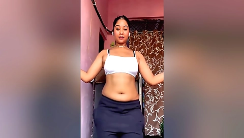 Stepdaughter masturbates and makes her stepdad cum