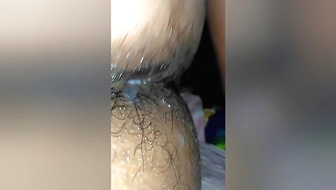 Indian brunette with hairy pussy creampied by her boyfriend