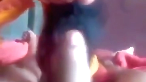 Brunette deepthroat sucking a large pecker in POV porn video