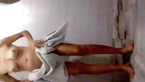 Indian teen girl is playing with her body and clothes