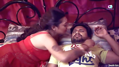 Busty brunette enjoys her own pussy in her bedroom