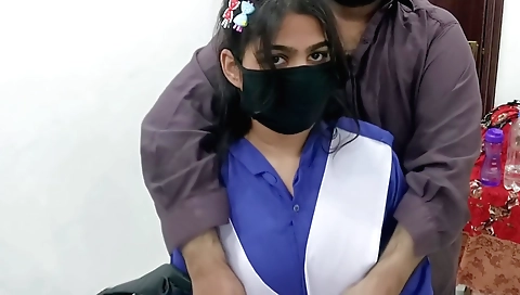 Busty brunette gets fucked hard in bed in her bedroom