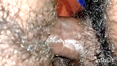 Indian hairy babe rides and gets her ass licked and fucked