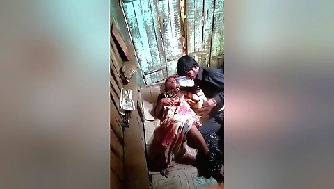 A brunette milf got horny and fucked a guy in the car