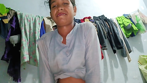 Indian wife gets her pussy filled with cum over and over