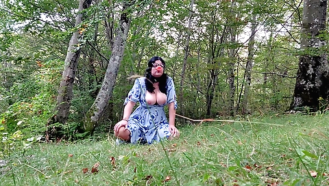 Busty brunette fetish porn video with sexy blonde in stockings