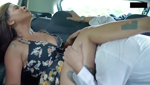 Indian pornstar wearing nice lingerie in the bedroom