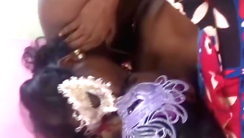 Indian brunette girl is playing with her boyfriend