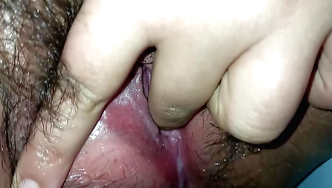 Indian chick is going to suck on her own dick and her pussy