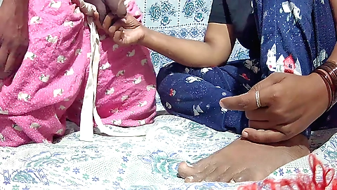 Handjob in a sexy dress for indian teen in porn clip