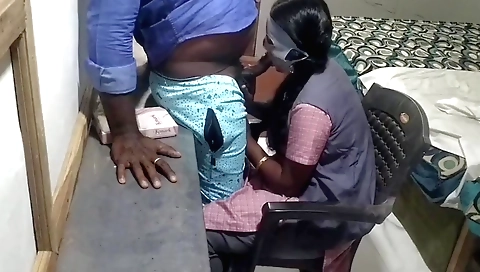 Indian slut with a perfect ass and small tits gets cunnilingus
