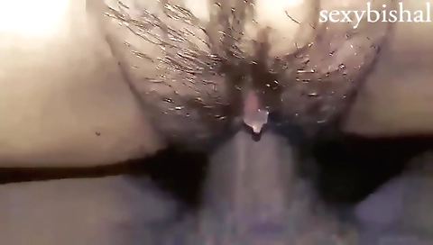 Indian hairy pussy getting pounded by a big black dick