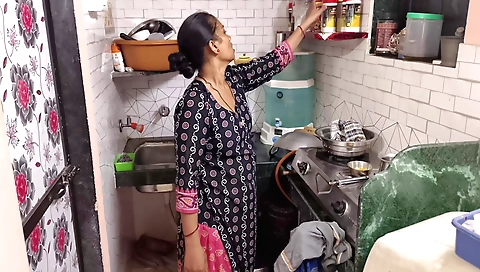 Indian brunette stepbrother fucked after he took her cock