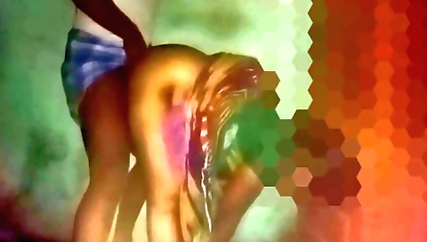 Amateur brunette gets her tight pussy fucked doggy style