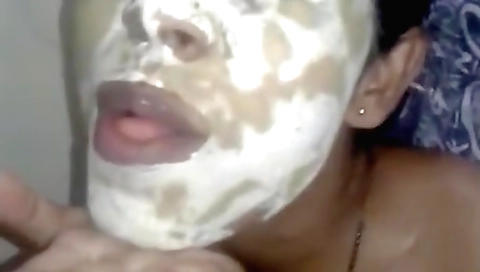 Hairy brunette babe shows off her body in the bathroom