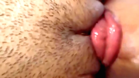 Indian girl with natural tits on the bed is touching her body