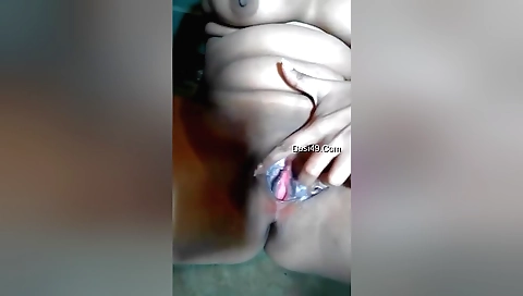 Sexy indian brunette showing off her natural tits and boobs