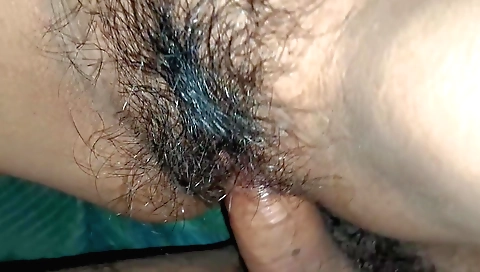 Indian hairy woman and her husband making homemade pov vid