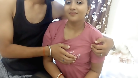 Hot amateur sex video with a girl in sexy lingerie and a dress